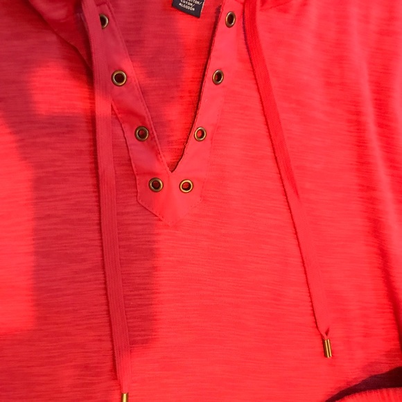 Chaps Denim red hoodie. - Picture 4 of 4